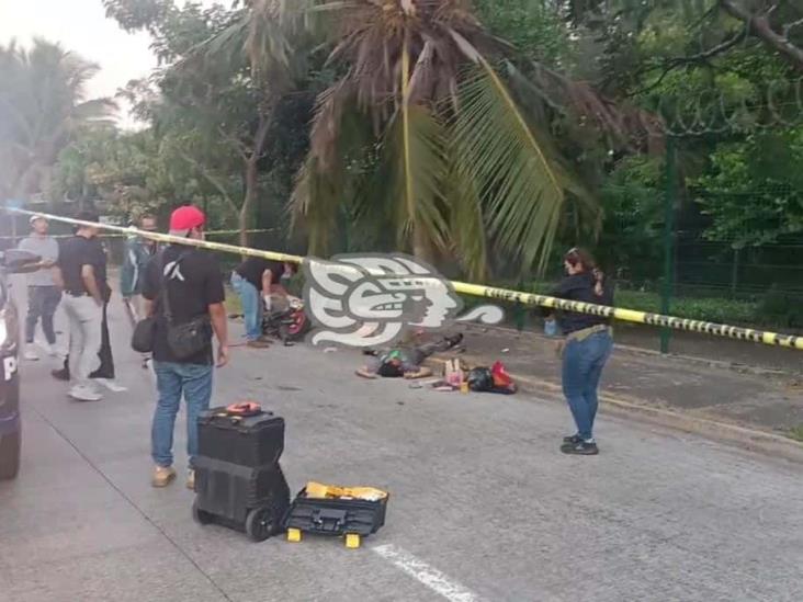 Fallece motociclista al estrellarse contra una palmera