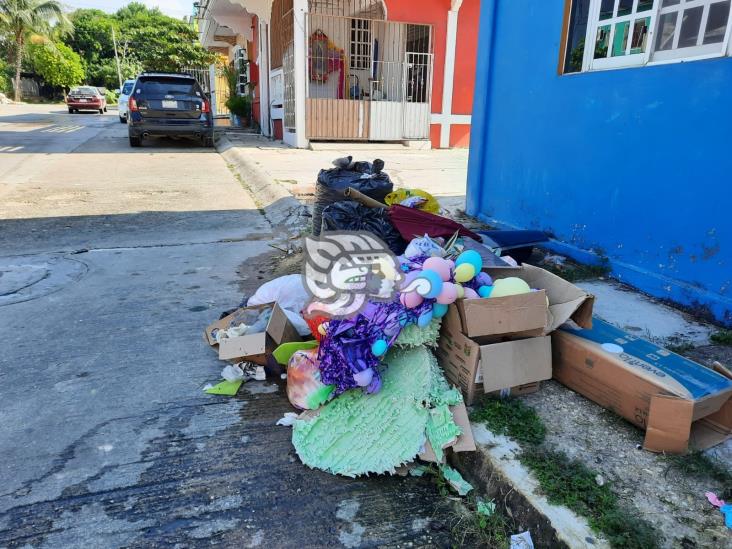 Problemas con la recolección de basura en Nanchital