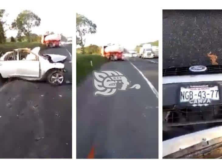 Fatal accidente en la México-Tuxpan; al menos 3 muertos