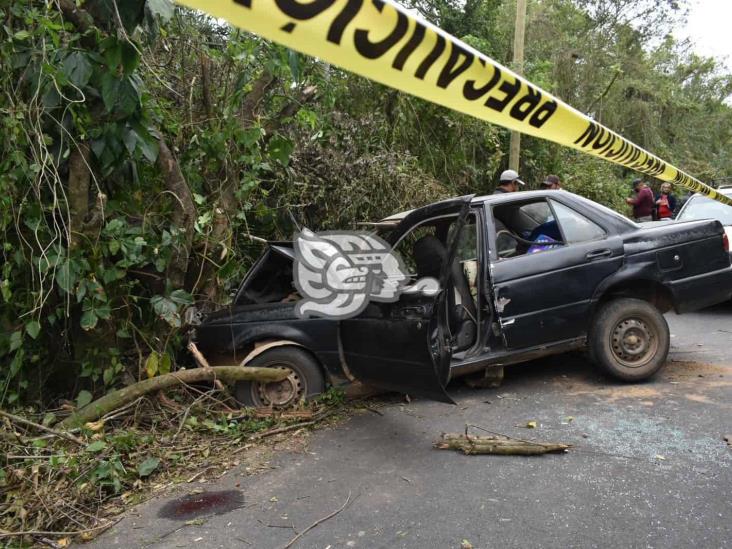 Muere menor de 2 años durante choque en San Juan Evangelista