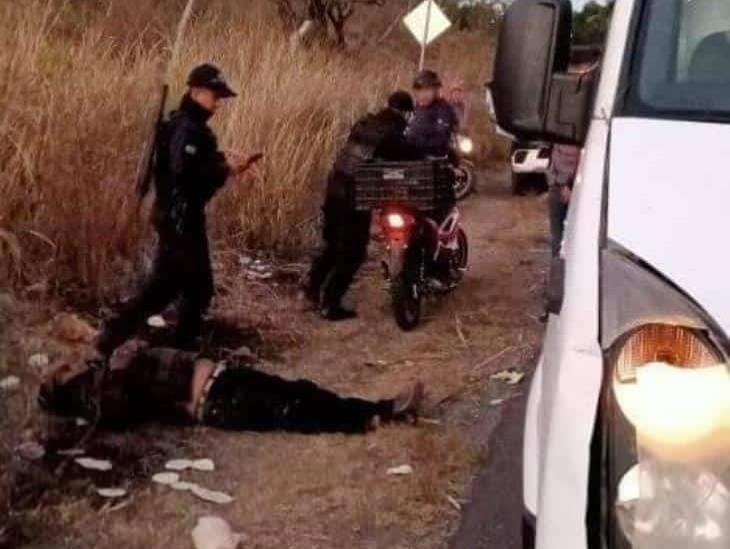 Se accidenta ebrio motociclista