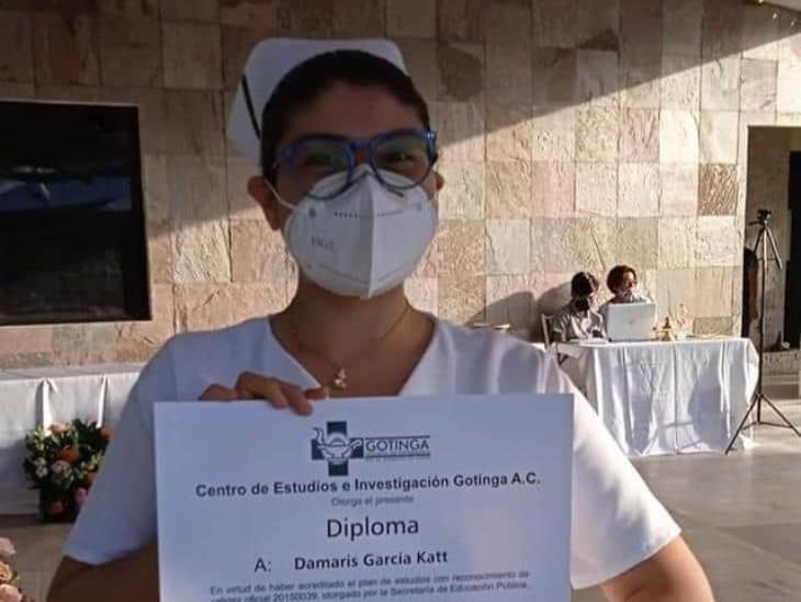 Nanchitecos aplauden el noble gesto de la enfermera Damaris García