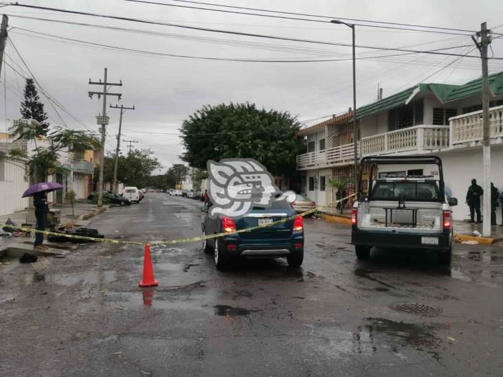 Impacta camioneta a motociclista en Veracruz