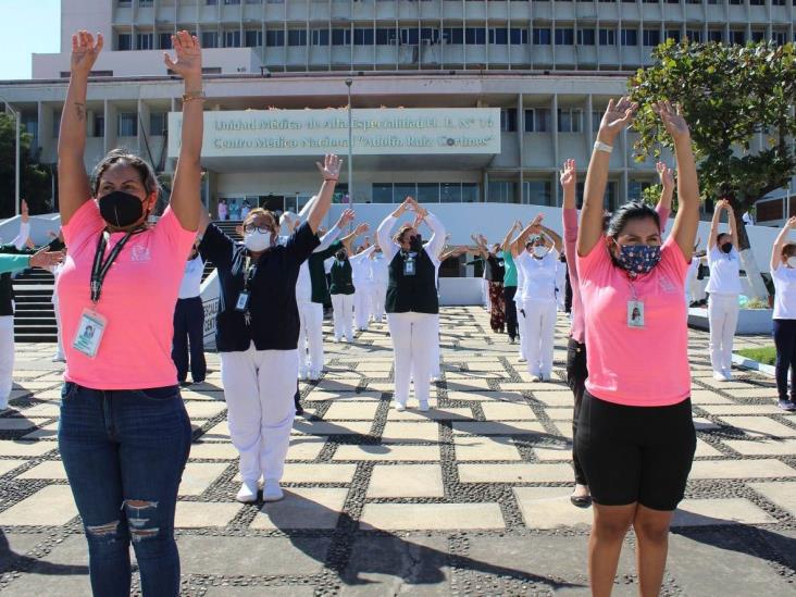 Promueve UMAE 14 del IMSS Veracruz Norte activación física para trabajadores