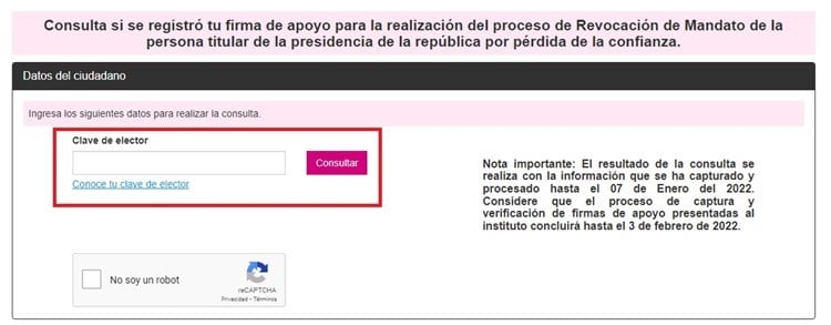 Así puedes ver si tu INE fue usada para apoyar la revocación de mandato