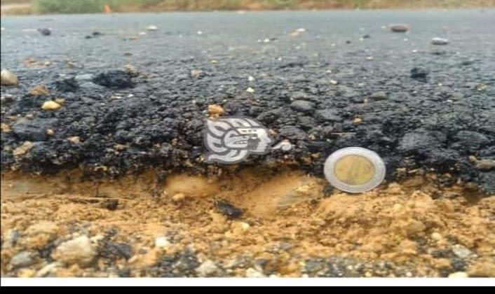 Se manifiestan por mala obra de carretera estatal