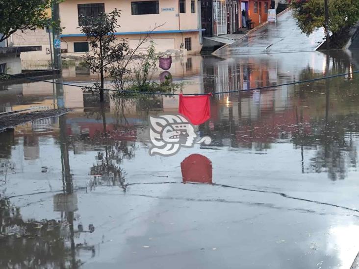 Lluvia provoca inundaciones este jueves en Xalapa; SSP activa Plan Tajín