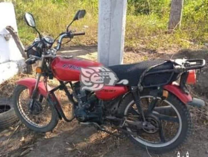 Localizan y aseguran motocicleta con reporte de robo en Paso de Ovejas