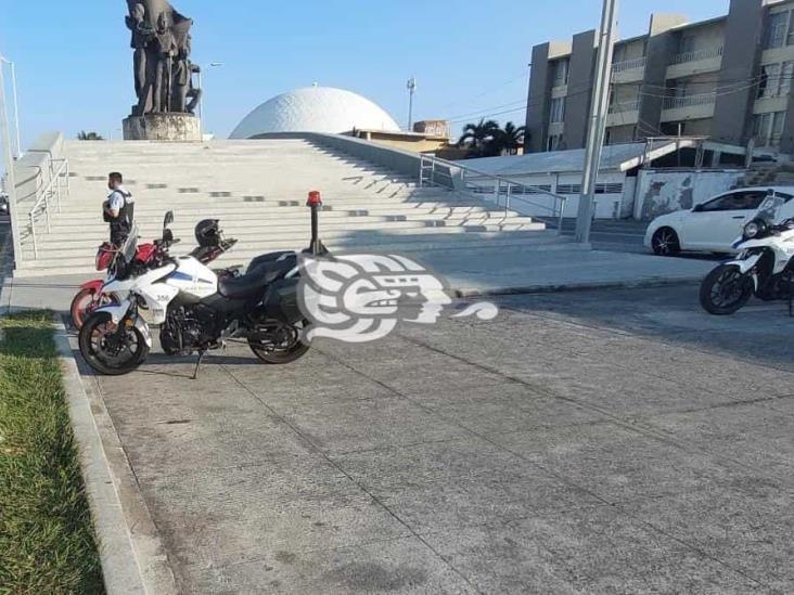 Reportan motocicleta robada en Boca del Río
