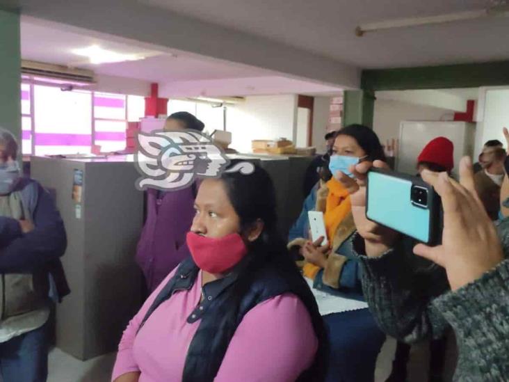 En Poza Rica, integrantes de Antorcha Campesina exigen liberación de predios