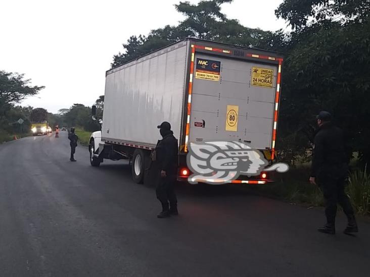 SSP recupera camión pesado en Misantla