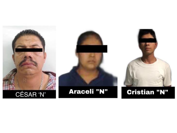 Detienen a 3 presuntos narcomenudistas en zona centro de Veracruz