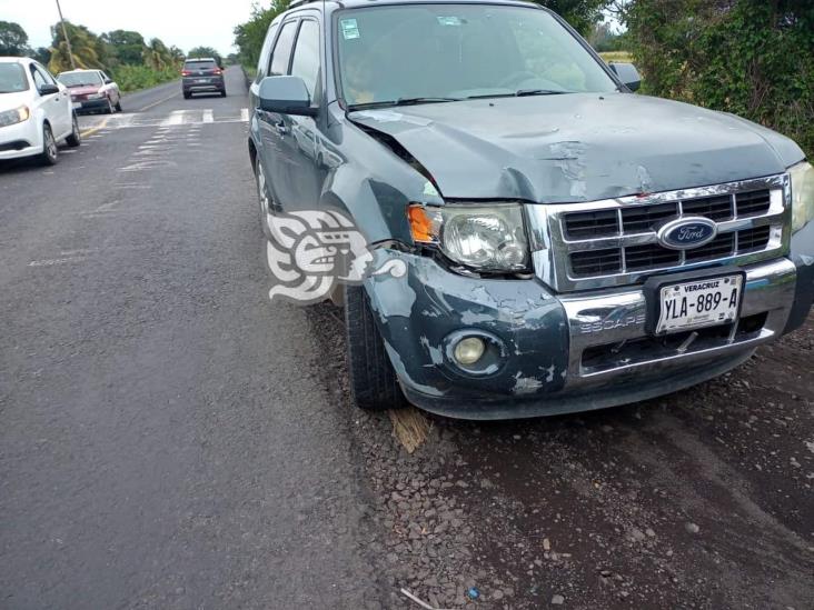 Fuerte choque en carretera de Nautla