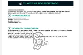 Petroleros de la Sección 22 votaron libre y en secreto

