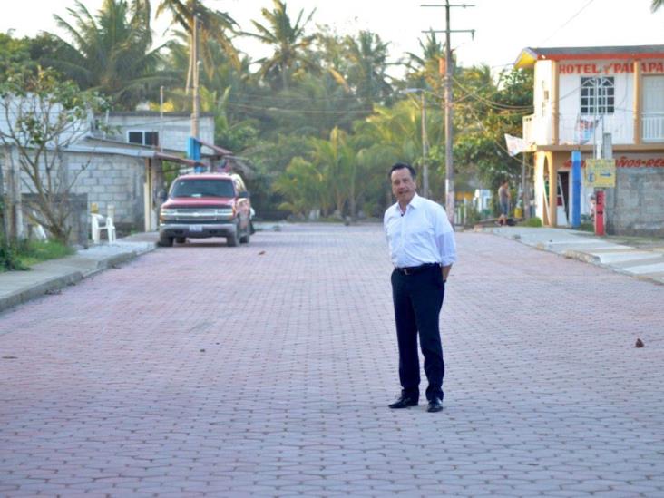 Cuitláhuac García acelera obras en zona turística de Tecolutla