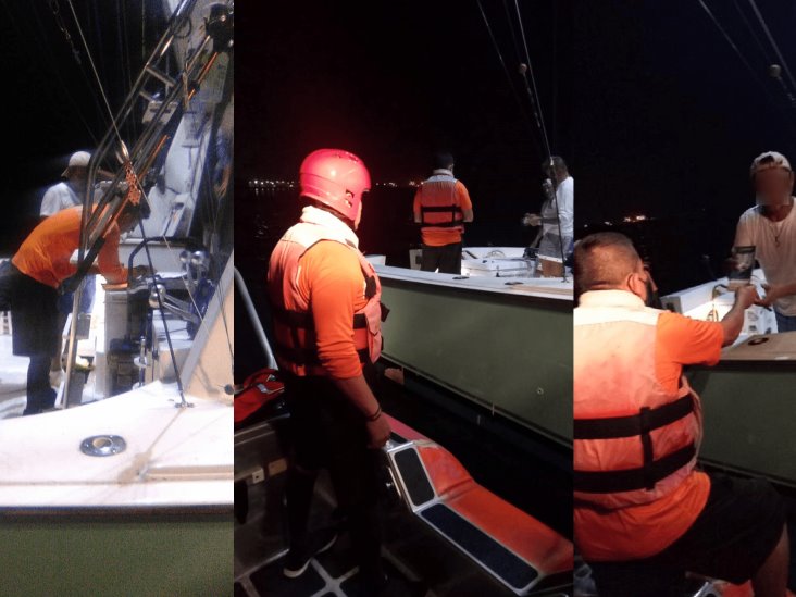 Rescata Semar a 10 personas en Isla de Sacrificios tras varar embarcación