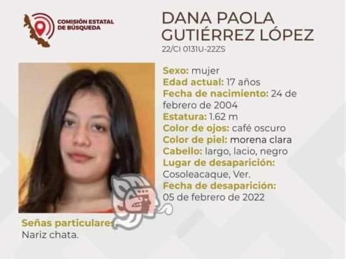 Dana Paola de Cosoleacaque, lleva más de 24 horas desaparecida