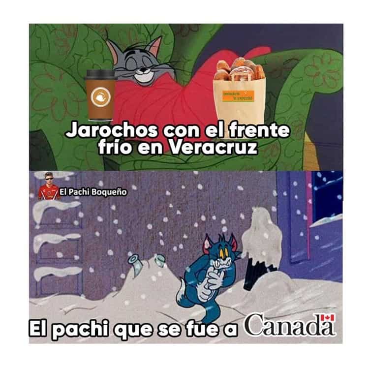 Los mejores memes que dejaron las bajas temperaturas en Veracruz