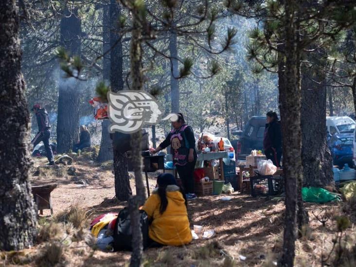 Desde platos hasta pañales; turistas vuelven basurero al Cofre de Perote