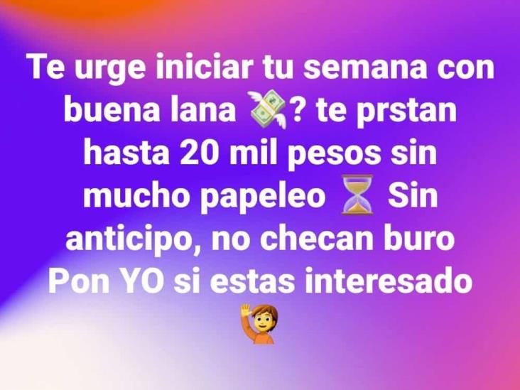 Alertan contadores por préstamos fáciles por redes sociales