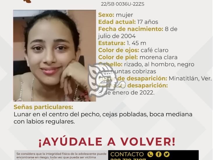 Sin noticias de Luz Adriana, desaparecida hace más de un mes