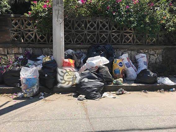 Coatepec, sin servicio de recolección de basura; las calles están llenas de desechos