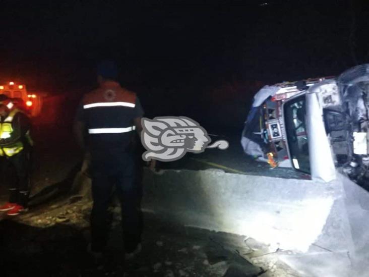 Se voltea camioneta en La Mancha