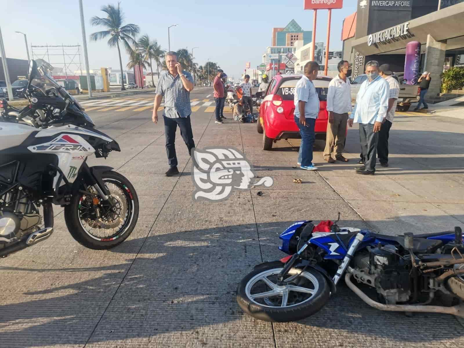 Joven Motociclista Resulta Lesionado Tras Ser Impactado En Boca Del Río