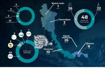 Concentró Veracruz 20.8% de pozos de desarrollo en el último trimestre de 2021