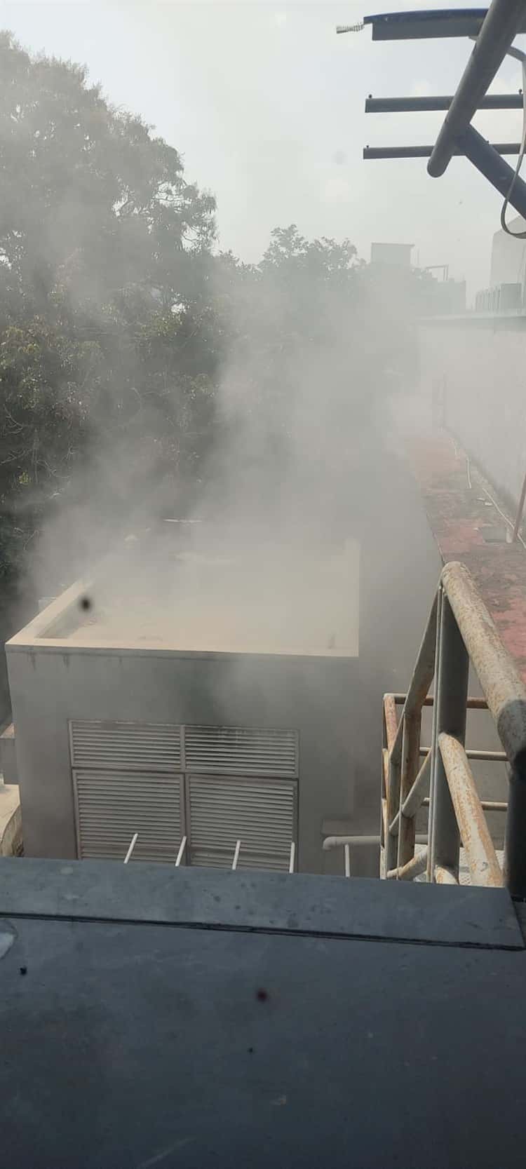 Reportan incendio en Hospital Regional de Veracruz