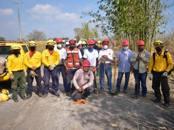 Protección Civil Úrsulo Galván recibe capacitación en materia de incendios forestales