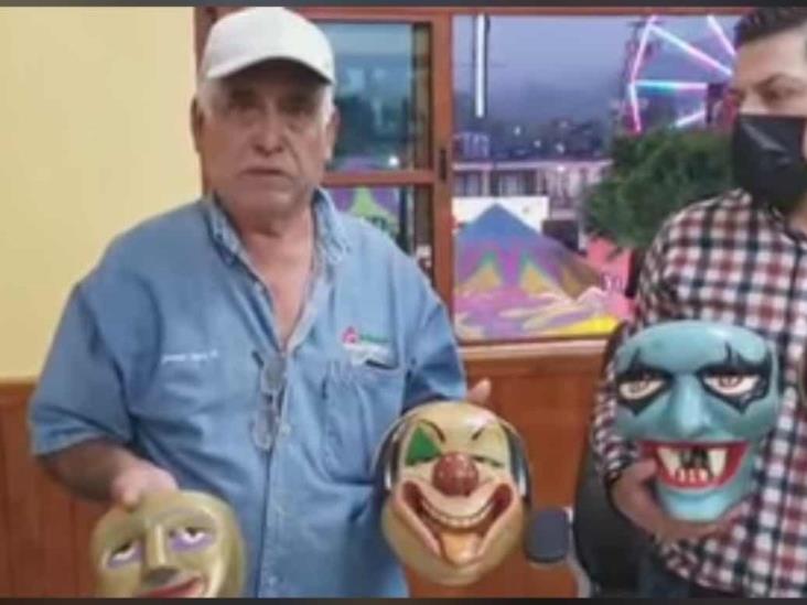 Realiza máscaras para carnaval en Juchique de Ferrer