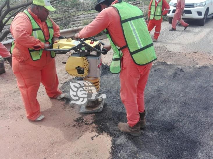 Da resultados programa emergente de bacheo en la Costera del Golfo