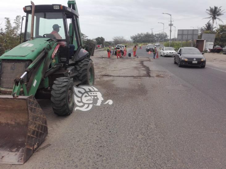 Da resultados programa emergente de bacheo en la Costera del Golfo