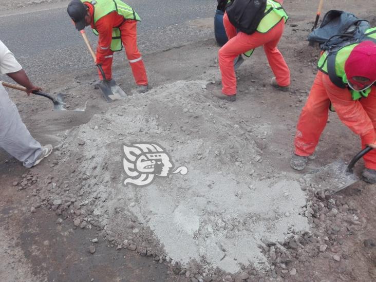 Da resultados programa emergente de bacheo en la Costera del Golfo