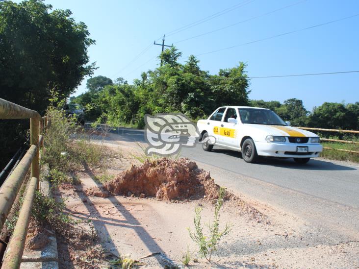 Falta de camino alterno, retrasa obra del puente Los Soldados