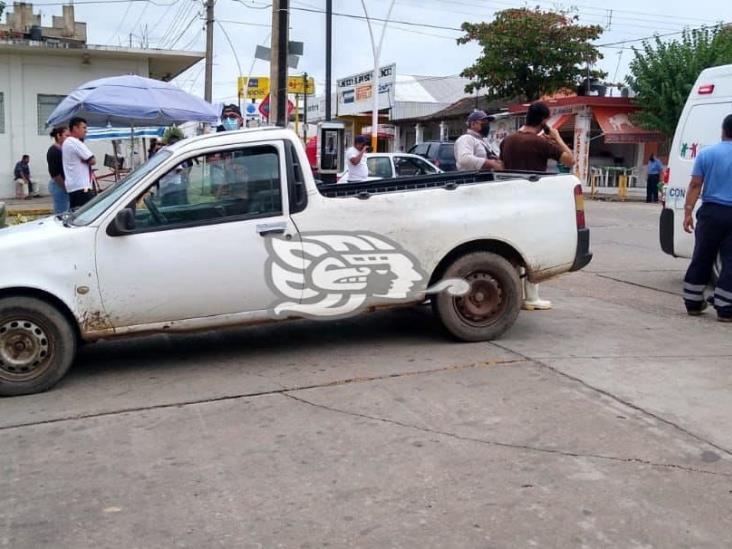 Motociclistas involucrados en 3 accidentes en Acayucan