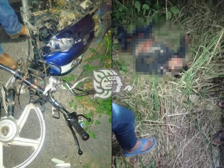 Joven pierde la vida tras derrapar en moto entre San Juan Evangelista