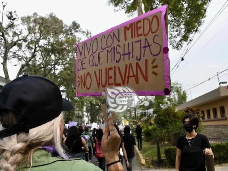 #8M: ‘Ninguna más en el olvido, ninguna más asesinada’, claman veracruzanas en Xalapa