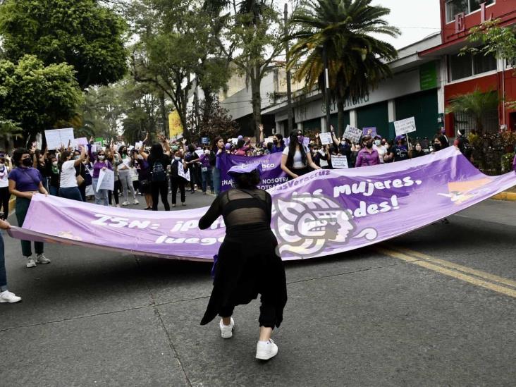 #8M: ‘Ninguna más en el olvido, ninguna más asesinada’, claman veracruzanas en Xalapa