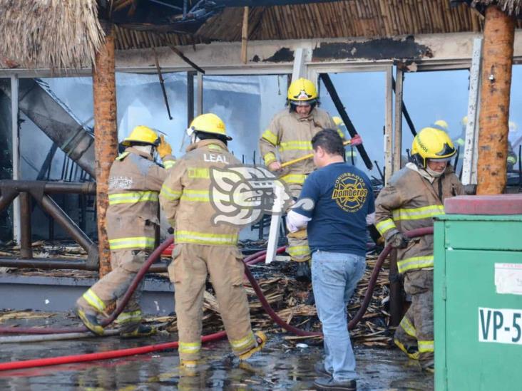 Se incendia restaurante en Boca del Río