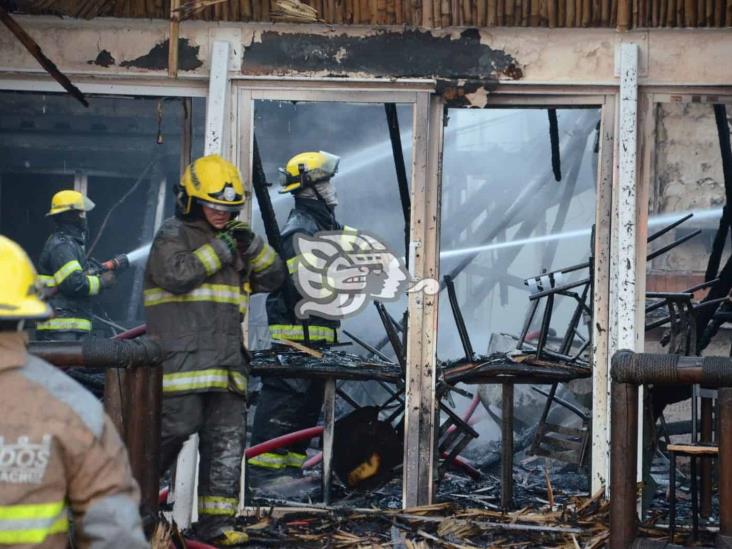 Se incendia restaurante en Boca del Río