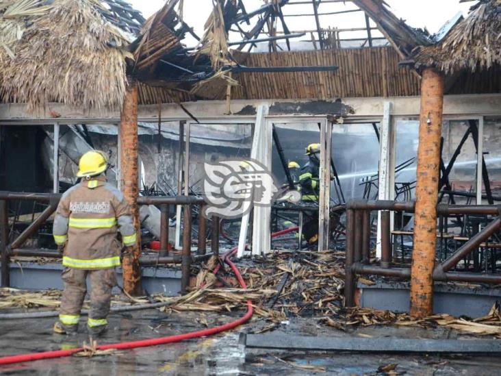 Se incendia restaurante en Boca del Río