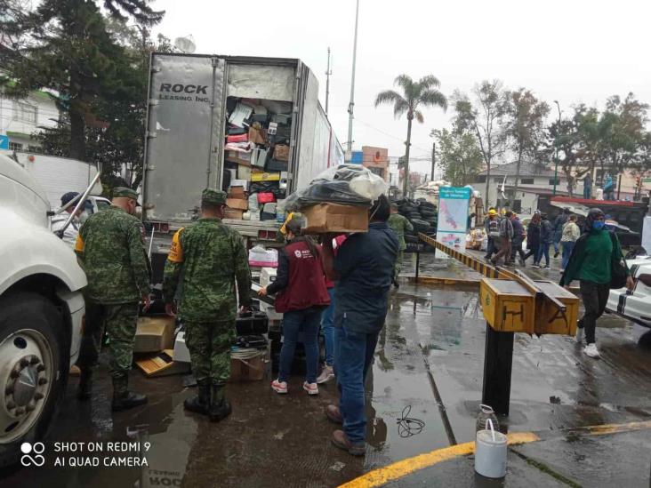 ‘Reciclón’ supera meta de acopio en Xalapa; residuos electrónicos llenan tráiler