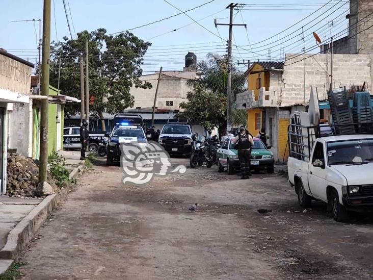 En Xalapa, riña entre vecinos de la colonia Carolino Anaya movilizó a policías