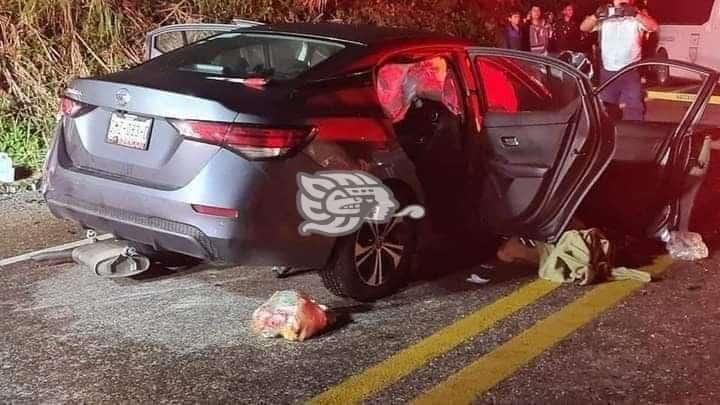 Accidente en autopista Las Choapas-Ocozocoautla; dos muertos