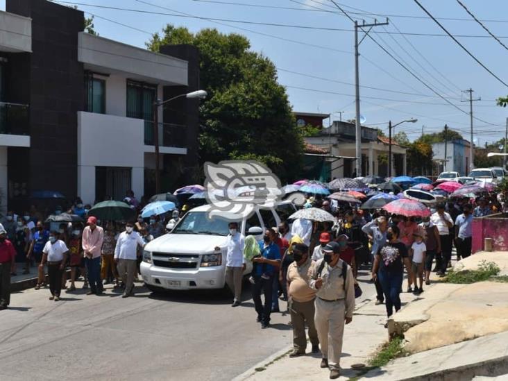 Dan último adiós a militar veracruzano caído en Tamaulipas