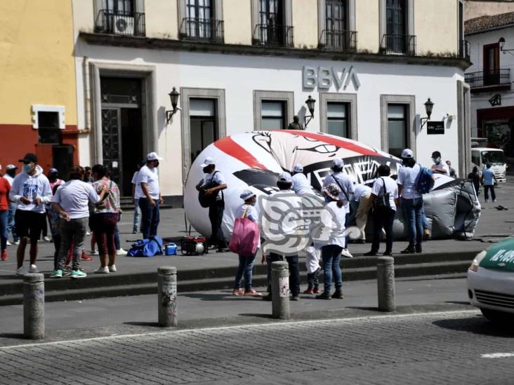 Supuestos panistas difunden propaganda contra AMLO en Xalapa