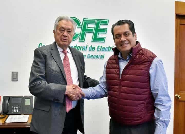 Se reúne Sergio Gutiérrez Luna con Bartlett, director general de la CFE