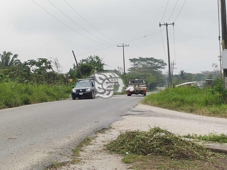 Carreteras de Moloacán, ruta frecuente de migrantes en el sur